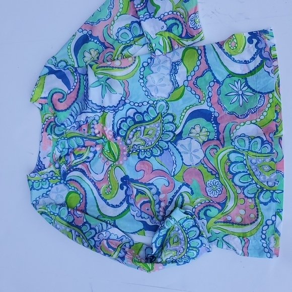 Lilly Pulitzer Tunic cotton Sand dollar pattern Small - Picture 1 of 6